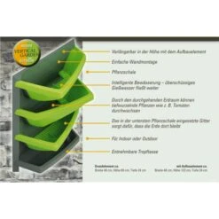 Juwel Vertical-Garden Aufbauelement Limette -OUTSUNNY Shop 1465875000 prod 002