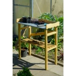 Dobar 29052 Pflanztisch Aus Imprägniertem Kiefernholz, 40 X 86 X 80 Cm -OUTSUNNY Shop 1622608000 prod 004