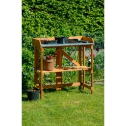 Dobar 29053 Zusammenklappbarer Pflanztisch Aus Kiefernholz, 85 X 44 X 89 Cm -OUTSUNNY Shop 1622612000 prod 005