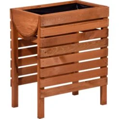 Dobar 58155E Hochbeet 70x45x71 Cm, Inkl. Pflanzfolie