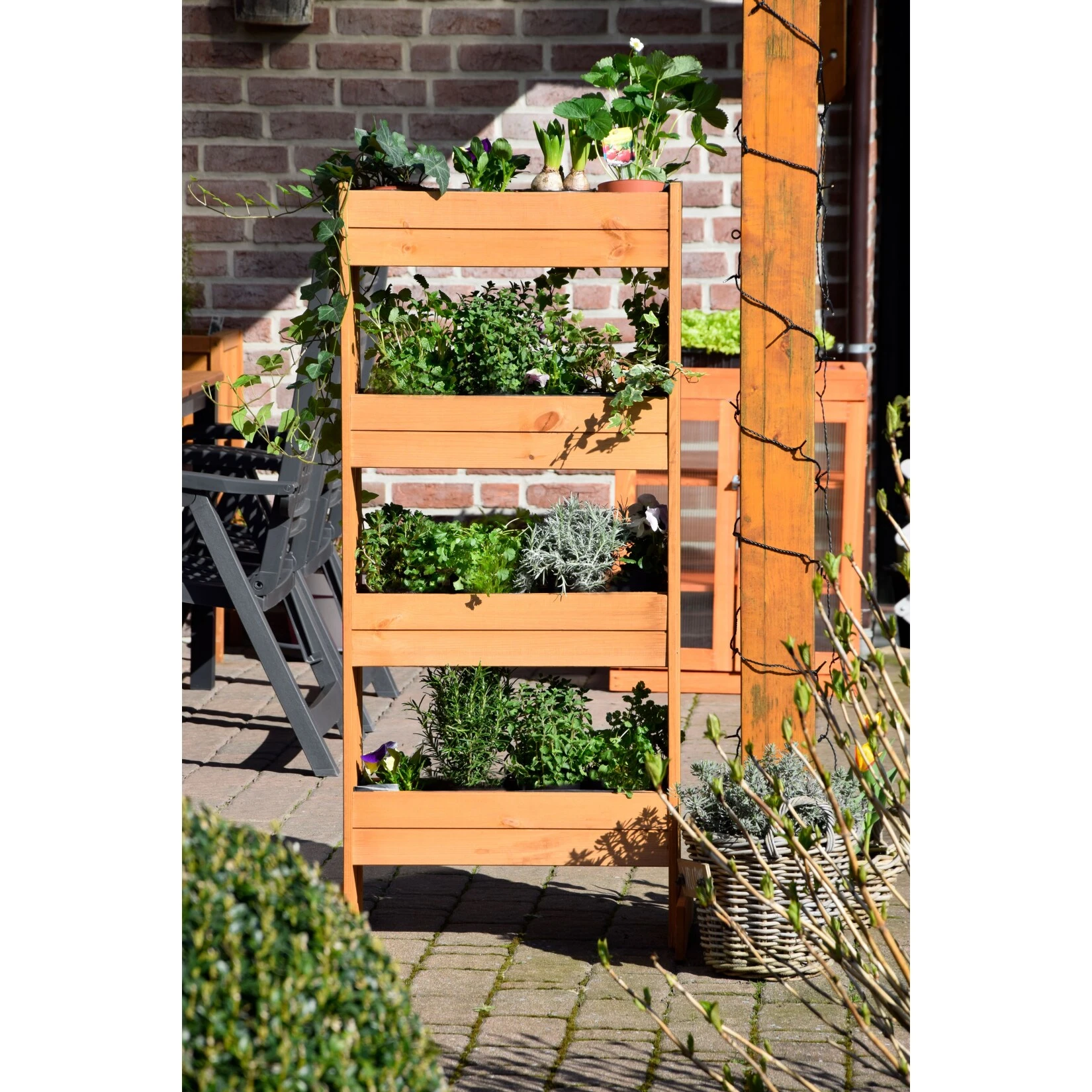 Dobar 58372e Vertikalbeet, 4 Pflanzkästen 4 Dobar 58372e Vertikalbeet, 4 Pflanzkästen – Bild 2