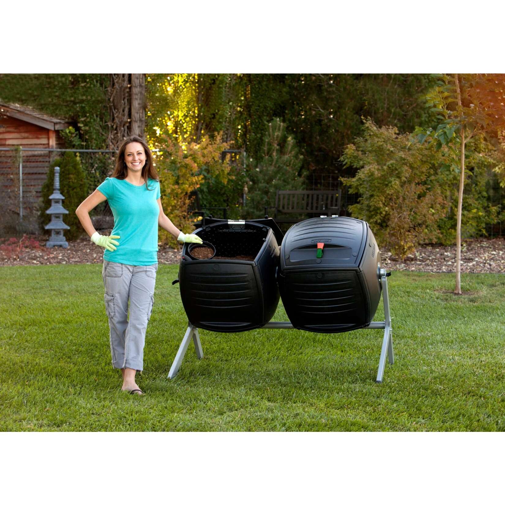 Lifetime Trommelkomposter Kompost-Zwilling 380l 7 Lifetime Trommelkomposter Kompost-Zwilling 380l – Bild 5