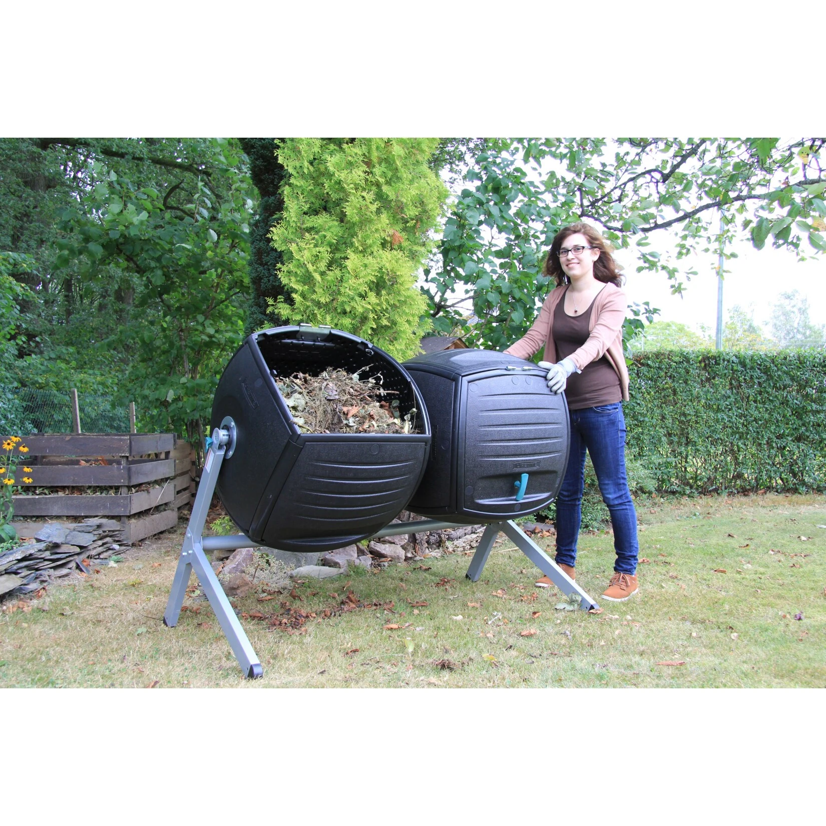 Lifetime Trommelkomposter Kompost-Zwilling 380l 8 Lifetime Trommelkomposter Kompost-Zwilling 380l – Bild 6