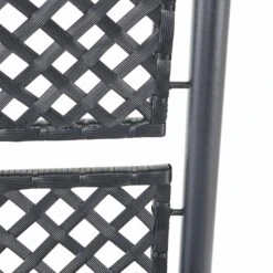 Poly-Rattan Rankgitter MCW-D76, Pflanzkasten Rankhilfe, 142x43x43cm ~ Anthrazit -OUTSUNNY Shop 2103727001 prod 005