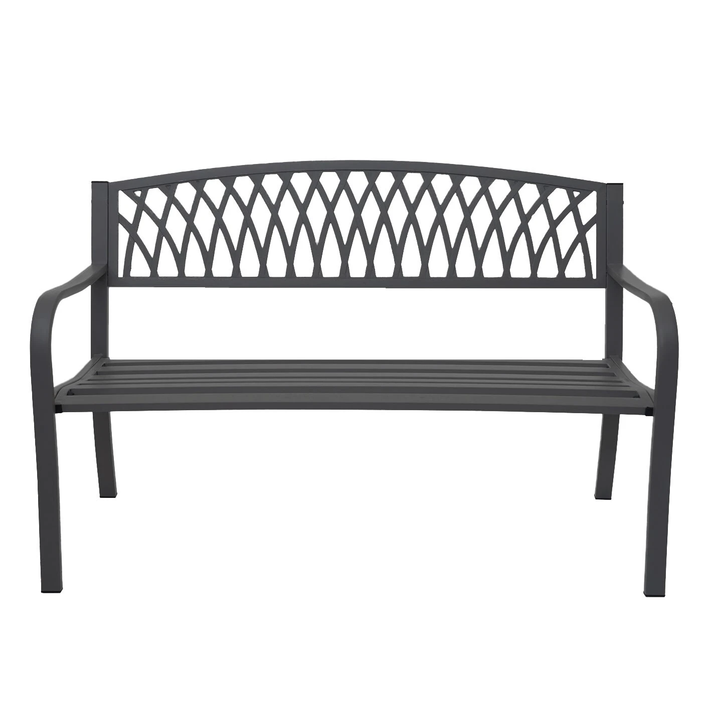 Gartenbank MCW-F45, Bank Parkbank Sitzbank, 2-Sitzer Pulverbeschichteter Stahl ~ Schwarz 5 Gartenbank MCW-F45, Bank Parkbank Sitzbank, 2-Sitzer Pulverbeschichteter Stahl ~ Schwarz – Bild 3