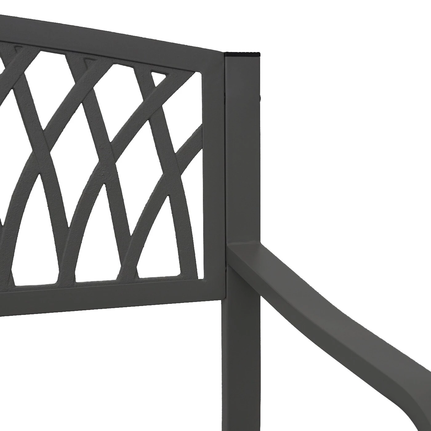 Gartenbank MCW-F45, Bank Parkbank Sitzbank, 2-Sitzer Pulverbeschichteter Stahl ~ Schwarz 7 Gartenbank MCW-F45, Bank Parkbank Sitzbank, 2-Sitzer Pulverbeschichteter Stahl ~ Schwarz – Bild 5