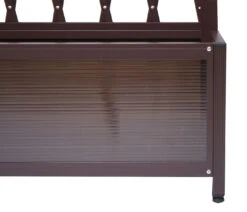 Rankgitter MCW-G21, Scherengitter Rankhilfe Blumenkasten Pflanzkübel, Alu+Stahl 152x90x35cm Braun -OUTSUNNY Shop 2181717000 prod 006