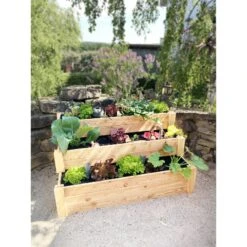 Westmann Premium Treppenhochbeet XL -OUTSUNNY Shop 2195205000 prod 004