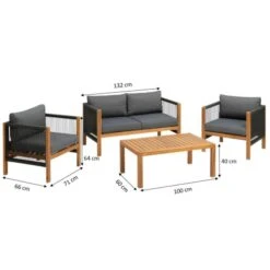 Greemotion Lounge-Set Abaco, FSC® 100% -OUTSUNNY Shop 2199039000 prod 002