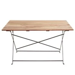 Biergartentisch MCW-J40, Klapptisch Gartentisch, Gastronomie-Qualität Akazie FSC-zertifiziert 120x60cm ~ Naturfarben -OUTSUNNY Shop 2218641000 prod 003