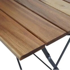 Biergartentisch MCW-J40, Klapptisch Gartentisch, Gastronomie-Qualität Akazie FSC-zertifiziert 120x60cm ~ Naturfarben -OUTSUNNY Shop 2218641000 prod 006