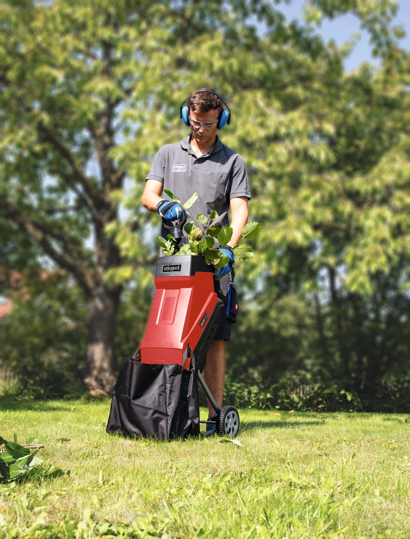Scheppach Elektro-Gartenhäcksler GS55 Inkl. Fahrvorrichtung 4 Scheppach Elektro-Gartenhäcksler GS55 Inkl. Fahrvorrichtung – Bild 2