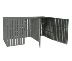 XL 1er-/2er-WPC-Mülltonnenverkleidung Erweiterung MCW-J28, Mülltonnenbox, Metall Holzoptik ~ Anthrazit 10 XL 1er-/2er-WPC-Mülltonnenverkleidung Erweiterung MCW-J28, Mülltonnenbox, Metall Holzoptik ~ Anthrazit -OUTSUNNY Shop 2248431002 prod 003