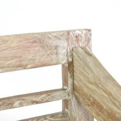 VCM 2-Sitzer Gartenbank Massiv Stabil Antik Handarbeit Teak Holz 115cm -OUTSUNNY Shop 8600043100 916058 prod 003