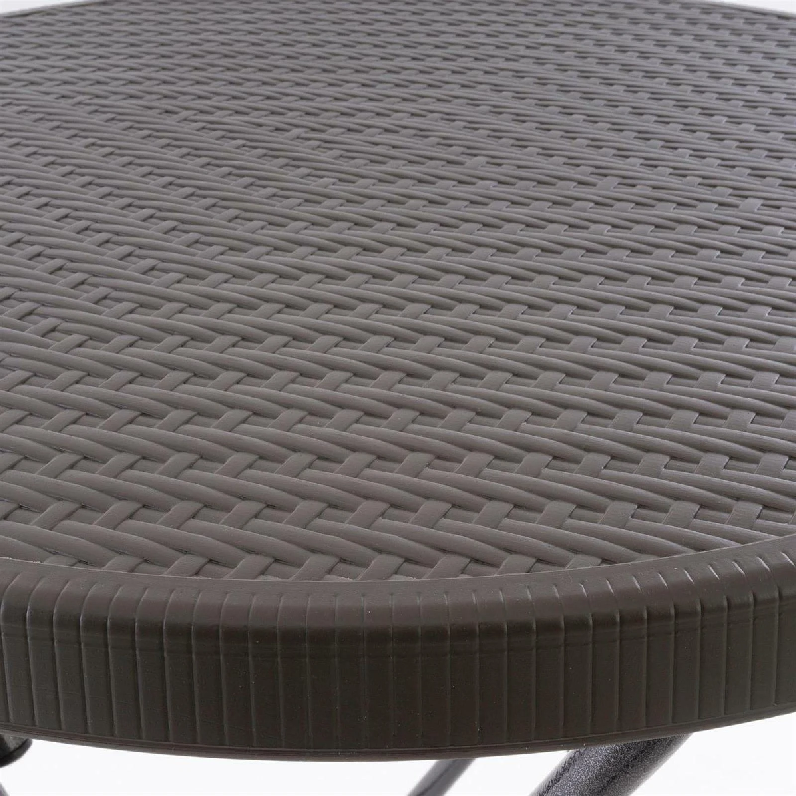 VCM Partytisch Stehtisch Braun Klappbar Bistrotisch Bartisch 110 Cm Rund Ø 80 Cm 4 VCM Partytisch Stehtisch Braun Klappbar Bistrotisch Bartisch 110 Cm Rund Ø 80 Cm – Bild 2