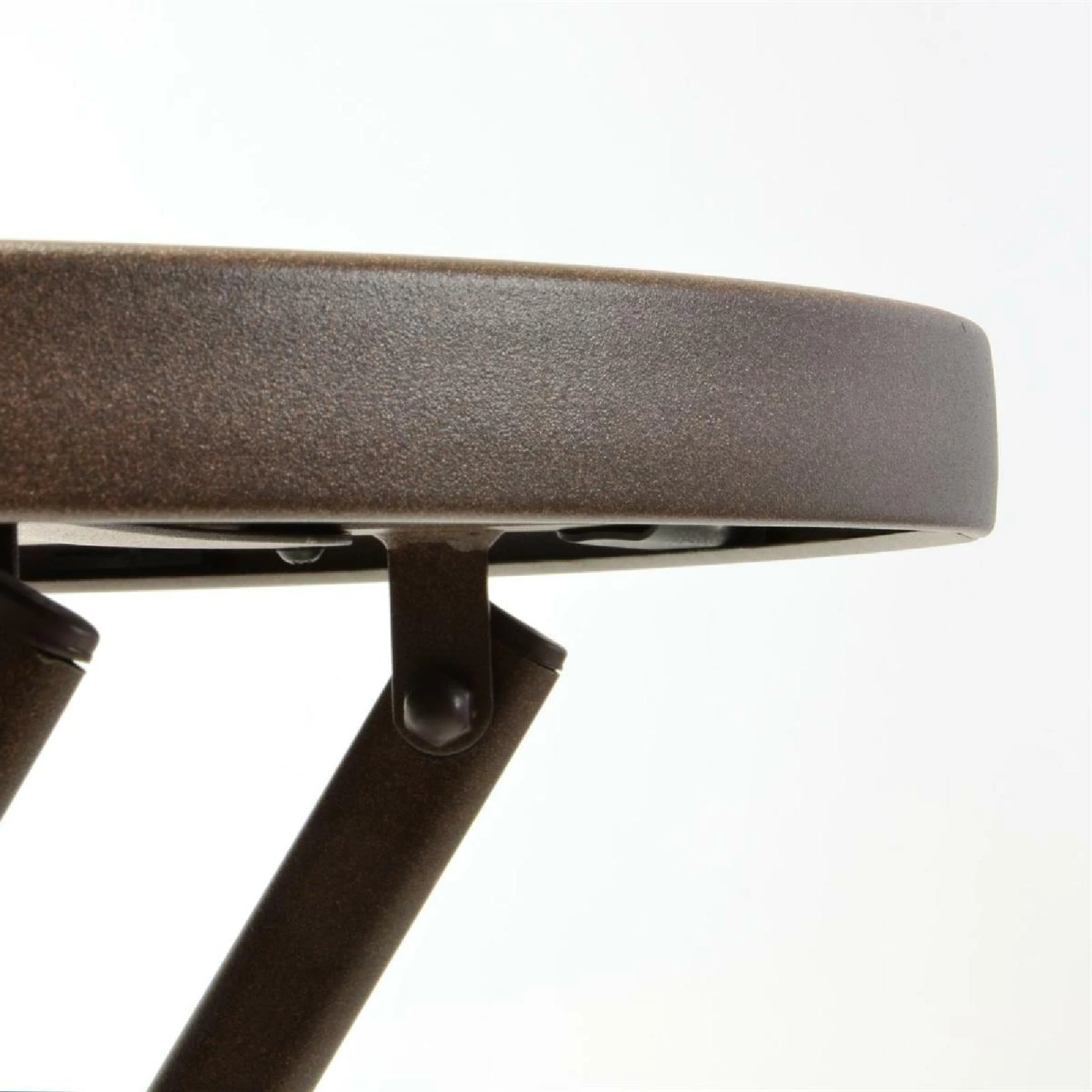 VCM Bistrotisch Mit Glasplatte Klappbar Terrassentisch Glastisch Braun Ø 60 Cm Stahl 5 VCM Bistrotisch Mit Glasplatte Klappbar Terrassentisch Glastisch Braun Ø 60 Cm Stahl – Bild 3