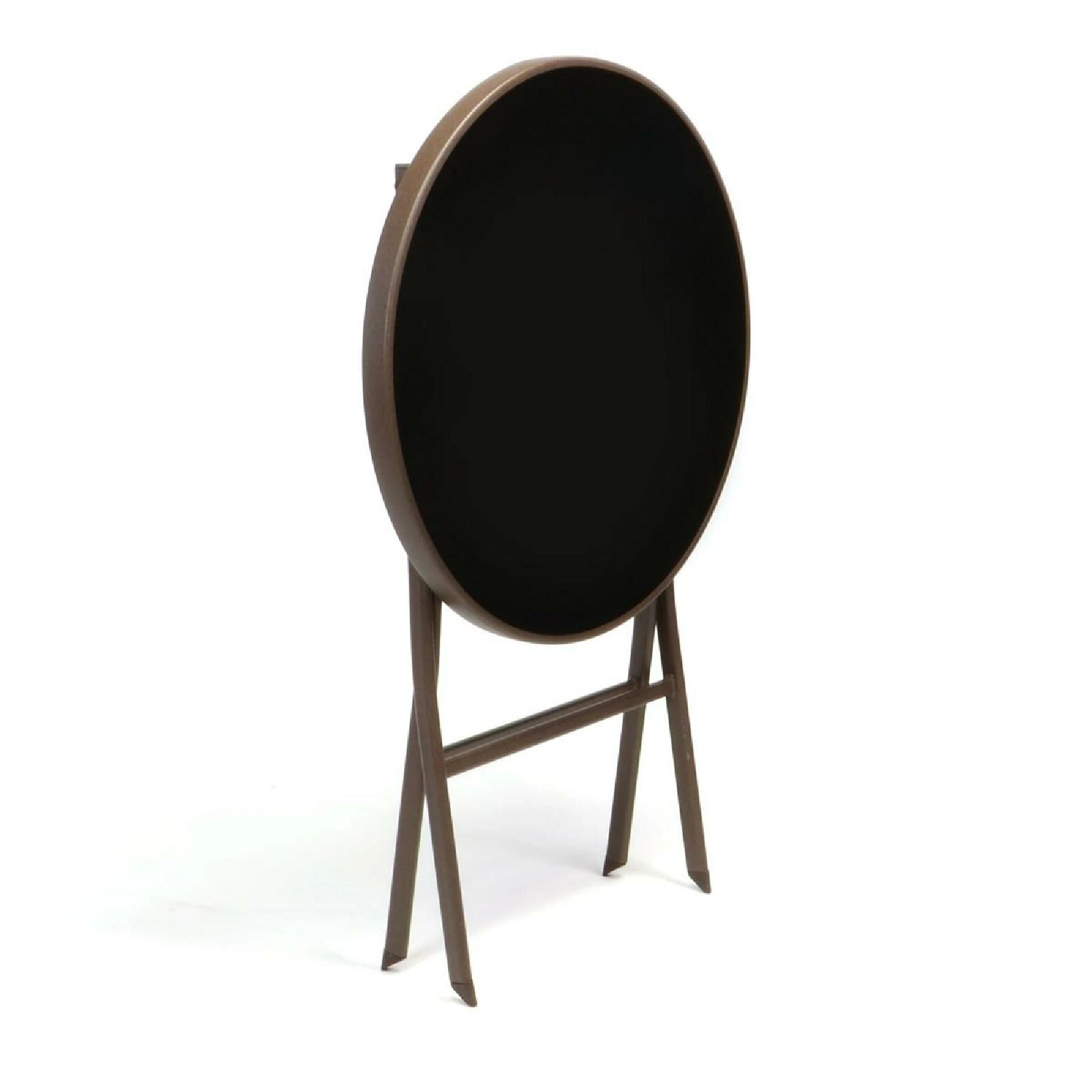 VCM Bistrotisch Mit Glasplatte Klappbar Terrassentisch Glastisch Braun Ø 60 Cm Stahl 8 VCM Bistrotisch Mit Glasplatte Klappbar Terrassentisch Glastisch Braun Ø 60 Cm Stahl – Bild 6