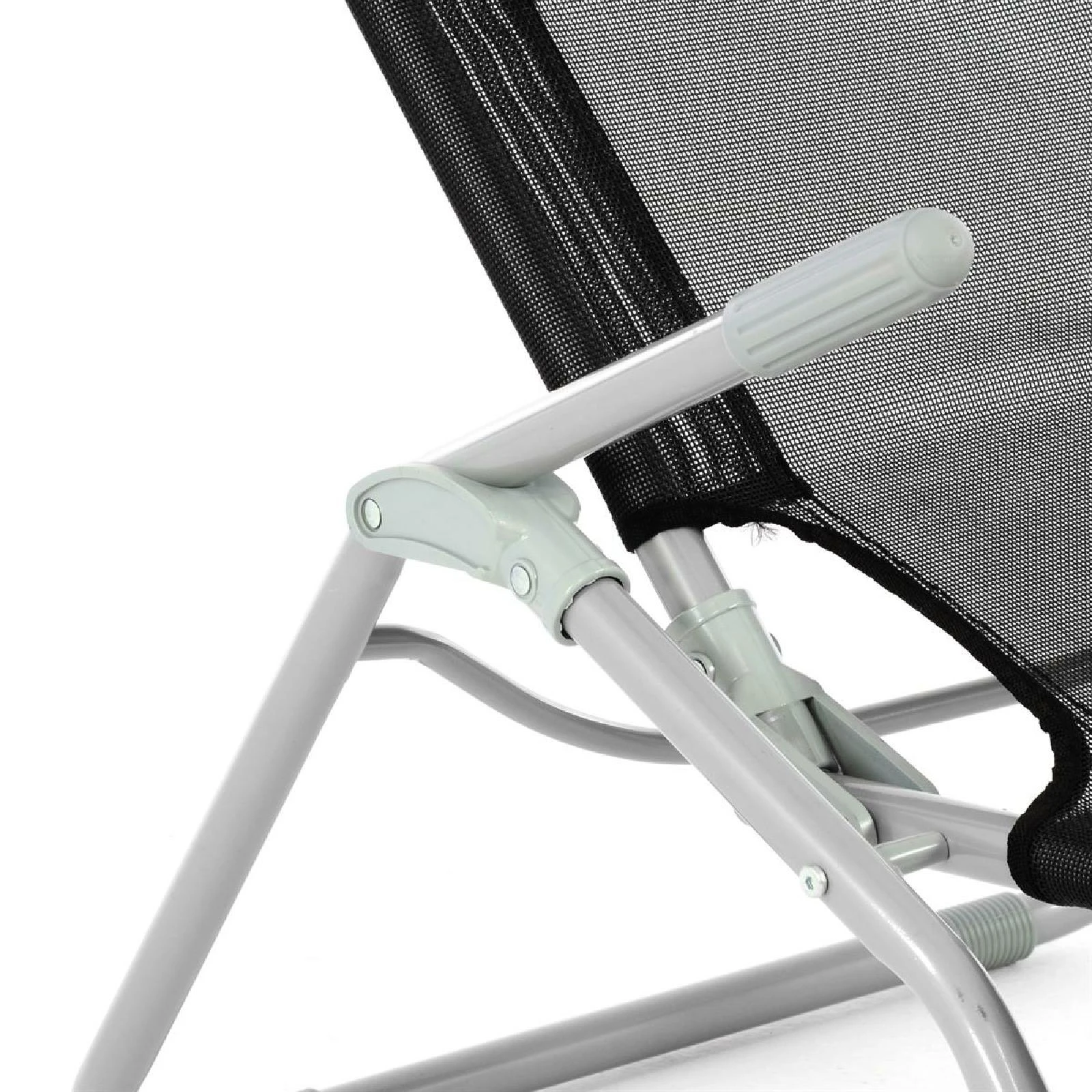 VCM Gartenliege 2er Set Bäderliege 160 Cm Schwarz Armlehne Stahl Relaxliege Klappbar 5 VCM Gartenliege 2er Set Bäderliege 160 Cm Schwarz Armlehne Stahl Relaxliege Klappbar – Bild 3