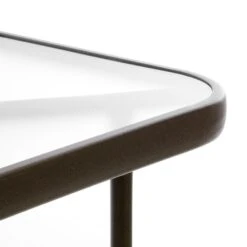 VCM 5er Bistroset Garnitur Sitzgruppe Gartengarnitur Glastisch Eckig Beige -OUTSUNNY Shop 8600043100 916332 prod 004