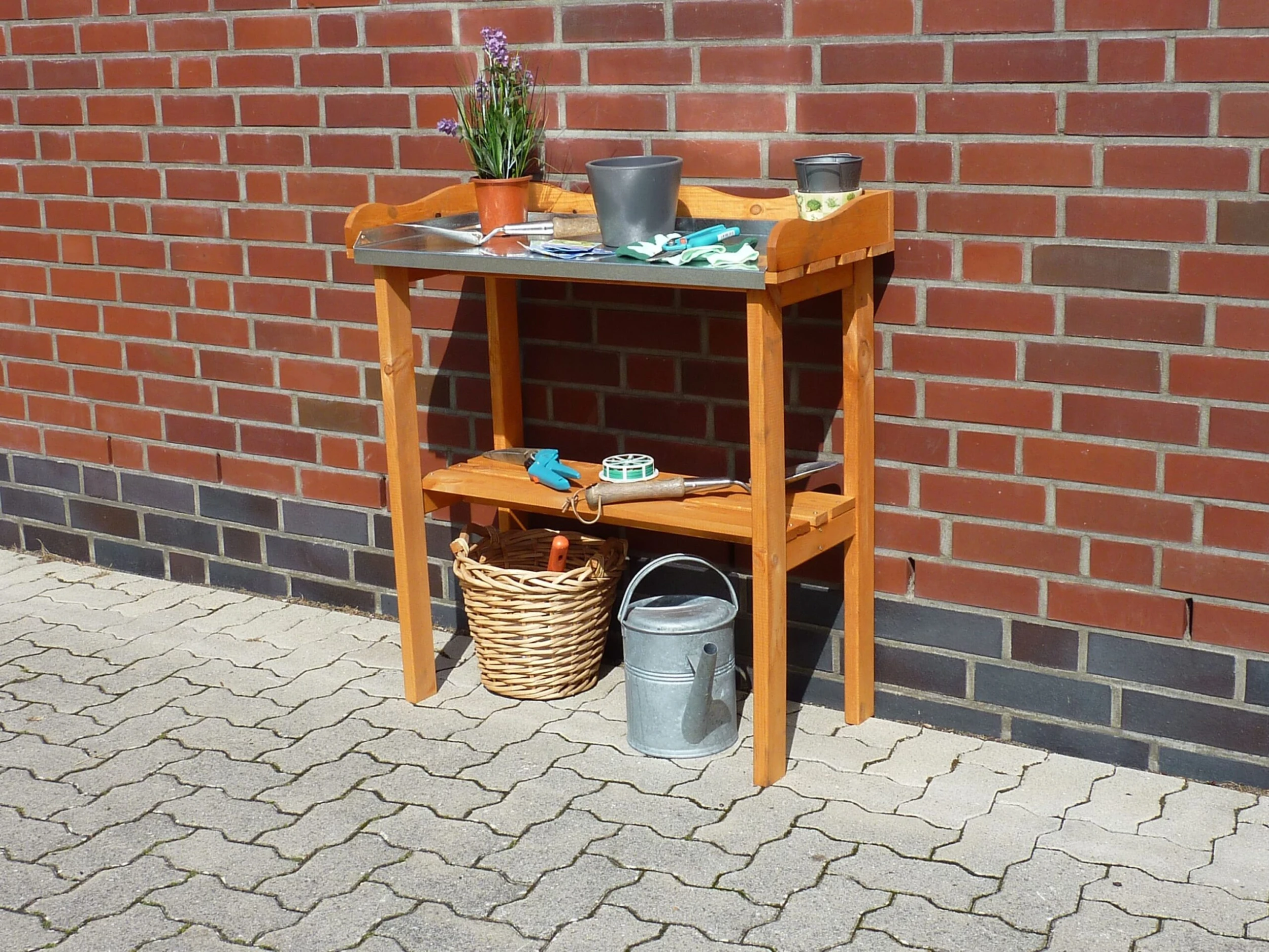 Promadino Pflanztisch Mit Verzinkter Arbeitsfläche 2 Promadino Pflanztisch Mit Verzinkter Arbeitsfläche