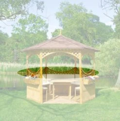 Promadino Satz Unterer Rundbögen M. Spalier Für "Palma"