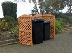 Promadino Mülltonnenspaliersystem "Rex" 2er Box NEU