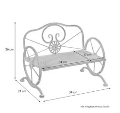 Möbel Direkt Online Blumenständer "Bank" Günther -OUTSUNNY Shop 8600243200 004 3172GRW prod 004