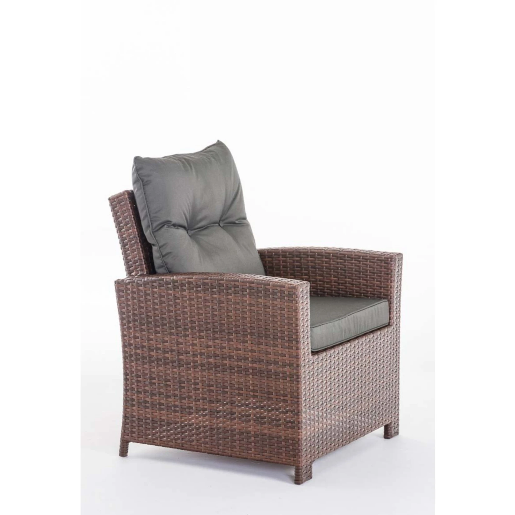 CLP Polyrattan-Sessel Fisolo Mit Sitzkissen I Gartenstuhl Mit Untergestell Aus Aluminium 4 CLP Polyrattan-Sessel Fisolo Mit Sitzkissen I Gartenstuhl Mit Untergestell Aus Aluminium – Bild 2