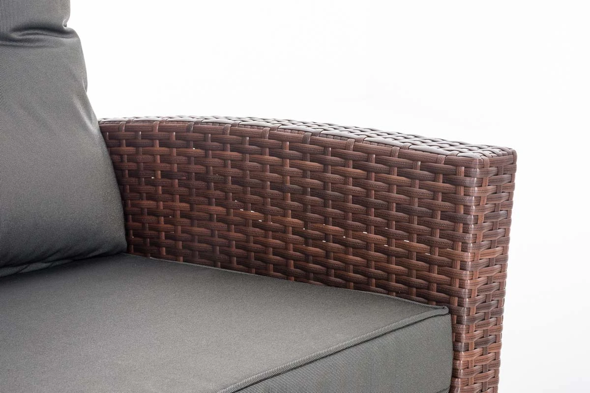 CLP Polyrattan-Sessel Fisolo Mit Sitzkissen I Gartenstuhl Mit Untergestell Aus Aluminium 8 CLP Polyrattan-Sessel Fisolo Mit Sitzkissen I Gartenstuhl Mit Untergestell Aus Aluminium – Bild 6
