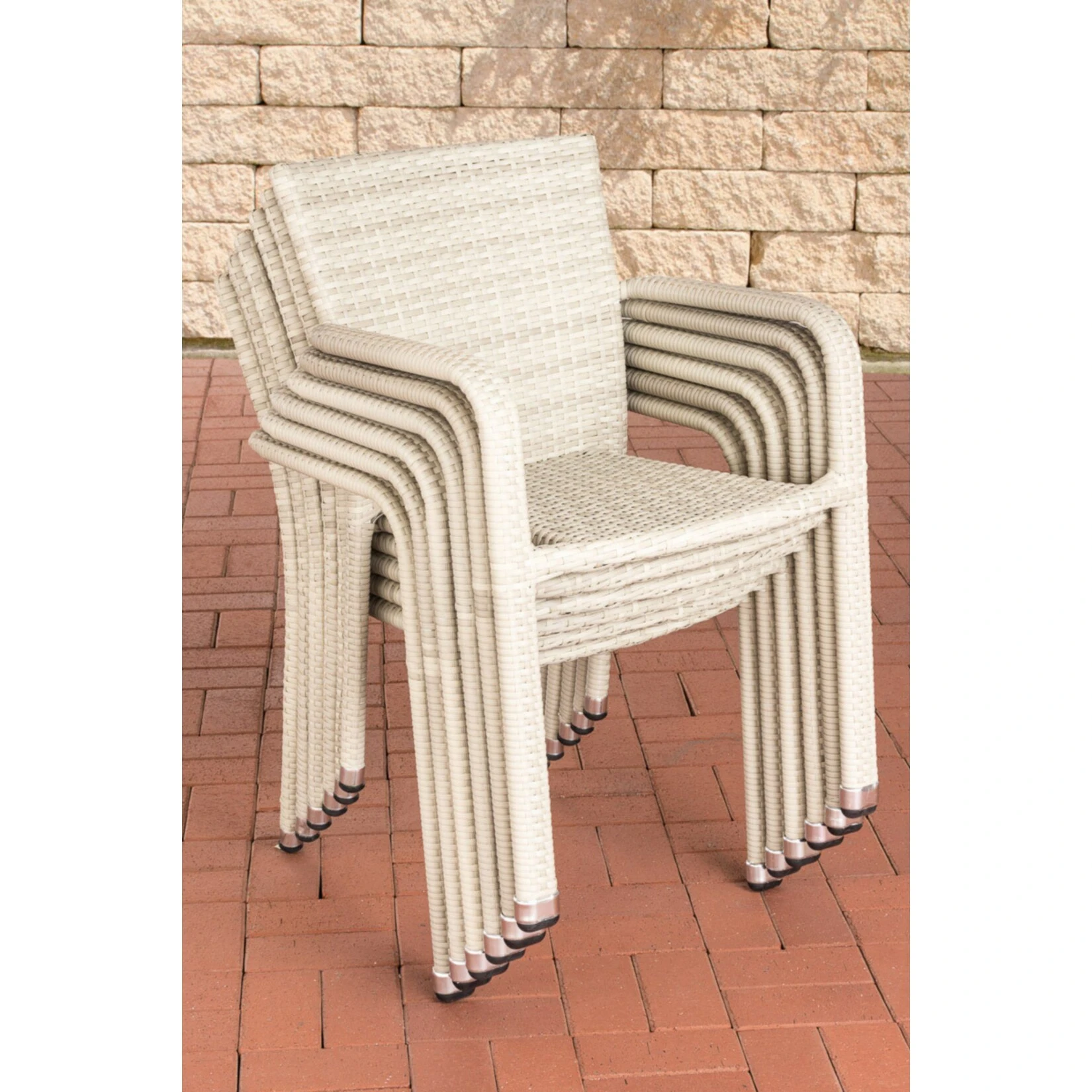 CLP Polyrattan-Gartenstuhl LEONIE I Pflegeleichter Outdoor-Stapelstuhl I Wetterbeständiger Gartenstuhl I In Verschiedenen Farben Erhältlich 3 CLP Polyrattan-Gartenstuhl LEONIE I Pflegeleichter Outdoor-Stapelstuhl I Wetterbeständiger Gartenstuhl I In Verschiedenen Farben Erhältlich