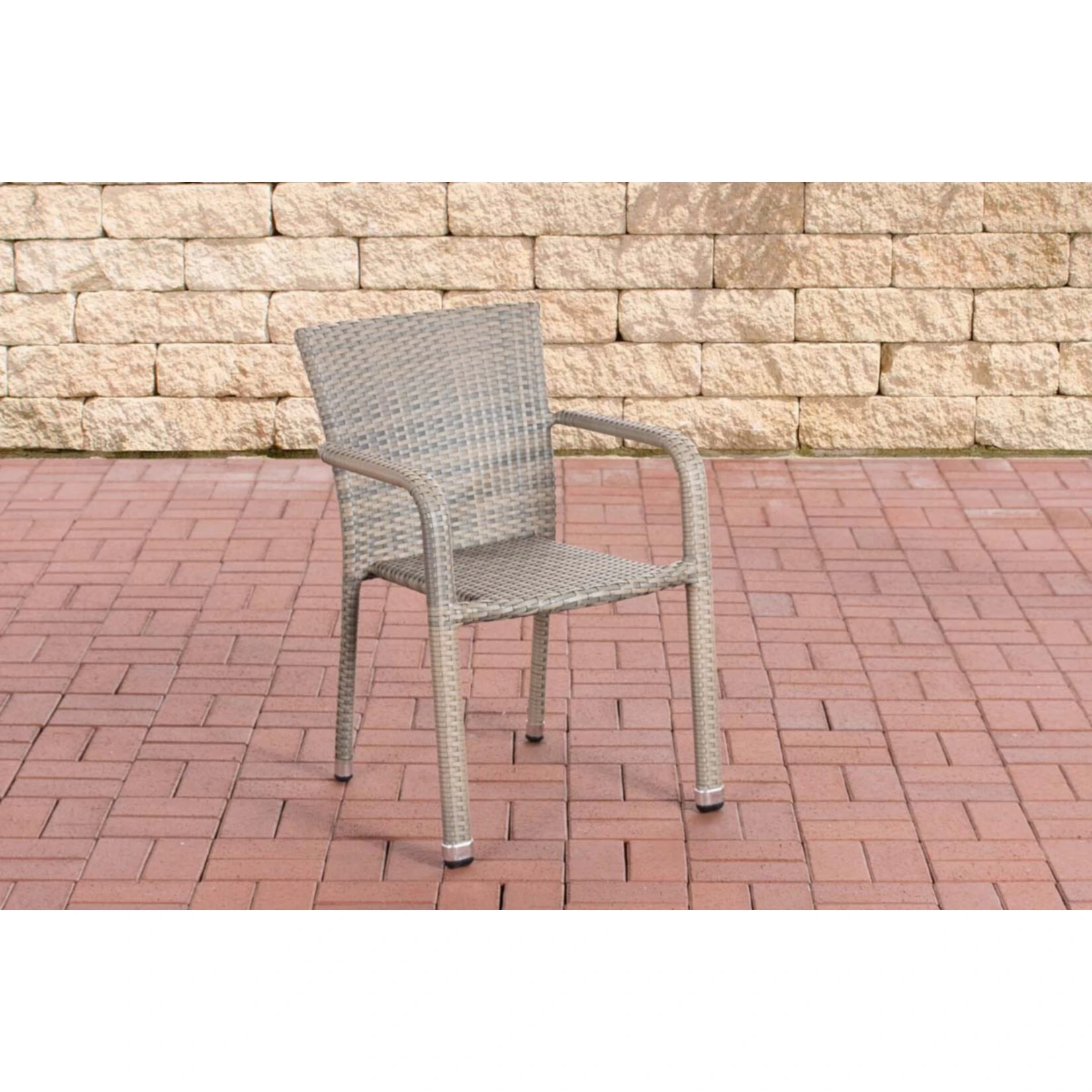 CLP Polyrattan-Gartenstuhl LEONIE I Pflegeleichter Outdoor-Stapelstuhl I Wetterbeständiger Gartenstuhl I In Verschiedenen Farben Erhältlich 4 CLP Polyrattan-Gartenstuhl LEONIE I Pflegeleichter Outdoor-Stapelstuhl I Wetterbeständiger Gartenstuhl I In Verschiedenen Farben Erhältlich – Bild 2