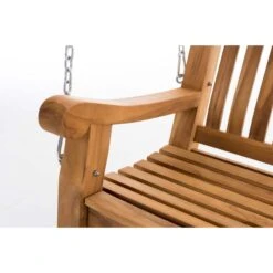 CLP Schaukelbank Joyce Aus Massivem Teakholz I Wetterfeste Holzschaukel Inklusive Befestigungsmaterial I Pflegeleichte Hollywoodschaukel 10 CLP Schaukelbank Joyce Aus Massivem Teakholz I Wetterfeste Holzschaukel Inklusive Befestigungsmaterial I Pflegeleichte Hollywoodschaukel -OUTSUNNY Shop 8600246500 111576385 prod 003
