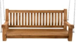 CLP Schaukelbank Joyce Aus Massivem Teakholz I Wetterfeste Holzschaukel Inklusive Befestigungsmaterial I Pflegeleichte Hollywoodschaukel 12 CLP Schaukelbank Joyce Aus Massivem Teakholz I Wetterfeste Holzschaukel Inklusive Befestigungsmaterial I Pflegeleichte Hollywoodschaukel -OUTSUNNY Shop 8600246500 111576385 prod 005