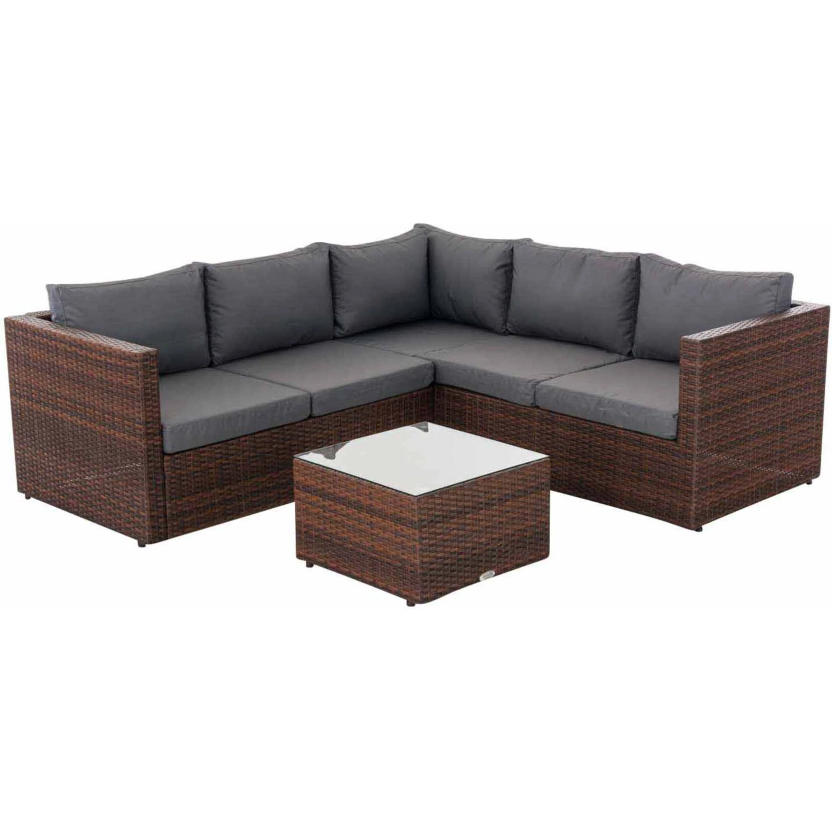 CLP Polyrattan Lounge-Set Liberi L Garten-Set Mit 5 Sitzplätzen L Garnitur Mit Aluminium-Gestell L Komplett-Set: 3er Sofa + 2er Sofa + Tisch 4 CLP Polyrattan Lounge-Set Liberi L Garten-Set Mit 5 Sitzplätzen L Garnitur Mit Aluminium-Gestell L Komplett-Set: 3er Sofa + 2er Sofa + Tisch – Bild 2