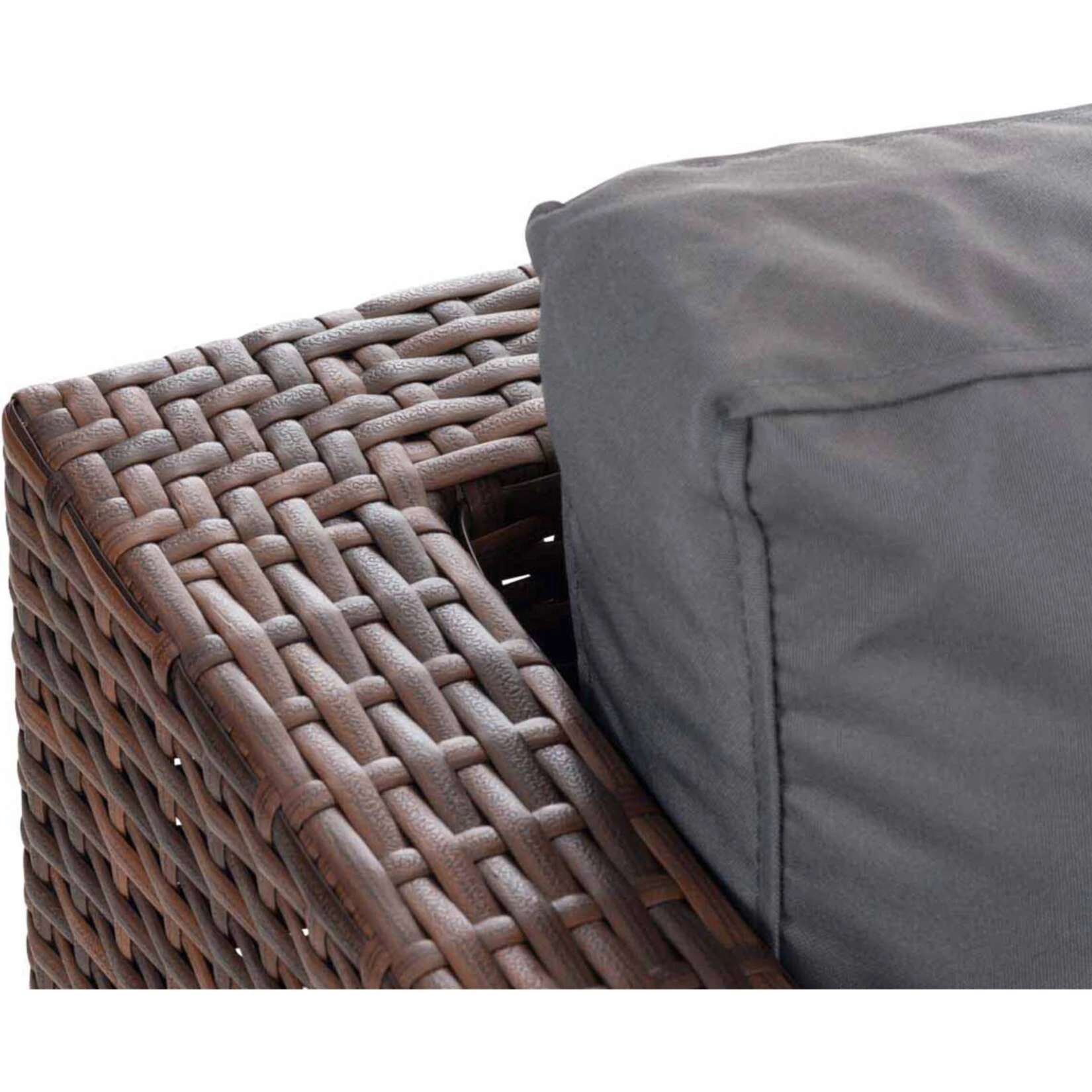 CLP Polyrattan Lounge-Set Liberi L Garten-Set Mit 5 Sitzplätzen L Garnitur Mit Aluminium-Gestell L Komplett-Set: 3er Sofa + 2er Sofa + Tisch 5 CLP Polyrattan Lounge-Set Liberi L Garten-Set Mit 5 Sitzplätzen L Garnitur Mit Aluminium-Gestell L Komplett-Set: 3er Sofa + 2er Sofa + Tisch – Bild 3