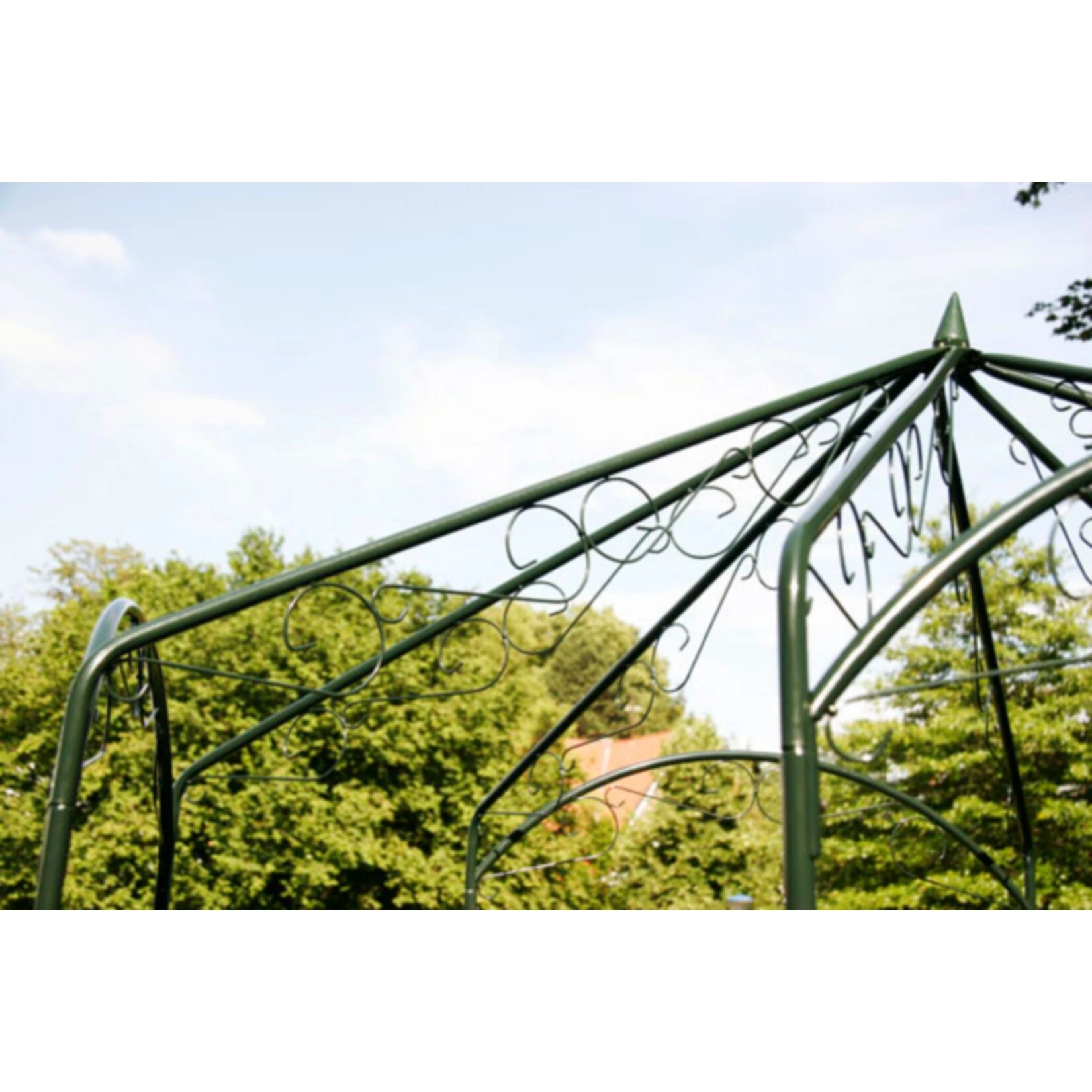 CLP Rosenpavillon Aus Eisen Mit Stilvollen Verzierungen | Rankpavillion Aus Pulverbeschichtetem Eisen | Gartendekoration Im Jugendsstil 4 CLP Rosenpavillon Aus Eisen Mit Stilvollen Verzierungen | Rankpavillion Aus Pulverbeschichtetem Eisen | Gartendekoration Im Jugendsstil – Bild 2