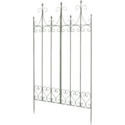 CLP Eisen-Rankgitter FLIEDER Im Landhausstil I Rankzaun Mit Stilvollen Verzierungen I Steckzaun Für Den Garten