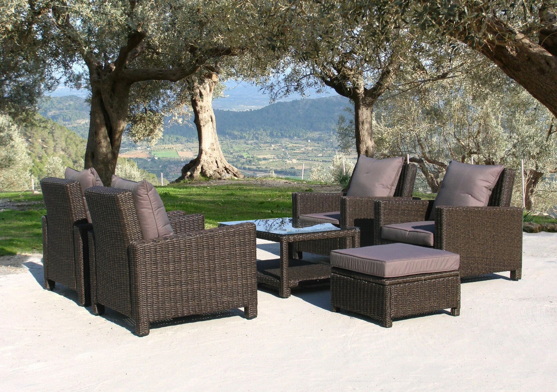 Famous Home Rattan Lounge Tisch 120x80cm Couchtisch Beistelltisch Braun 6 Famous Home Rattan Lounge Tisch 120x80cm Couchtisch Beistelltisch Braun – Bild 4