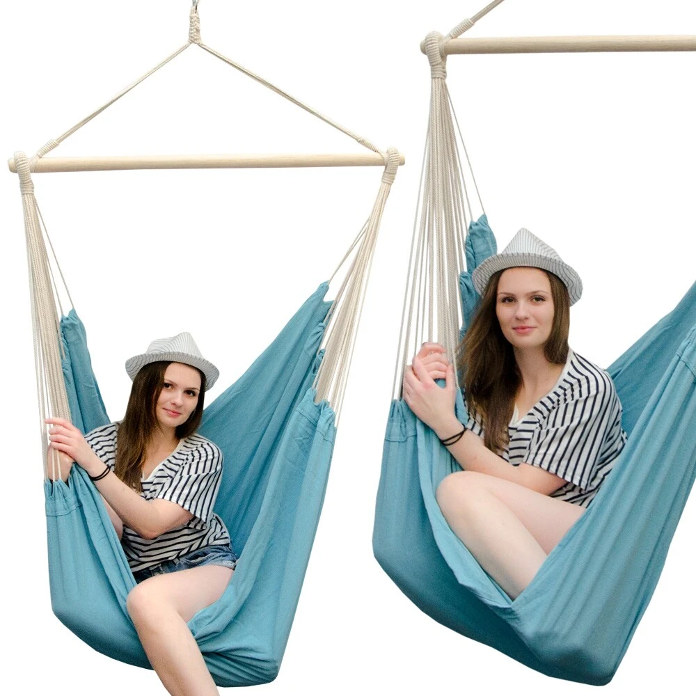 XXL Familien Hängesessel Bis 150 Kg - 190x140 Cm Hängematte 4 XXL Familien Hängesessel Bis 150 Kg - 190x140 Cm Hängematte – Bild 2