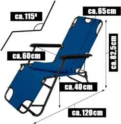 Campingstuhl Liegestuhl Freizeitliege Sonnenliege Strandliege Campingliege 153cm -OUTSUNNY Shop 8600295800 3338 prod 004