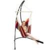 Freistehendes Stahl-Hängestuhlgestell 210cm Inkl. XXL Hängesessel Aus Baumwolle Mit Swivel 185x130cm 2 Freistehendes Stahl-Hängestuhlgestell 210cm Inkl. XXL Hängesessel Aus Baumwolle Mit Swivel 185x130cm -OUTSUNNY Shop 8600295800 4700 prod 001
