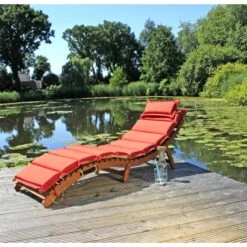 Garden Pleasure Faltliege Nassau + Auflage Sonnenliege Garten Liege Relaxliege -OUTSUNNY Shop 8600296500 15682 prod 005