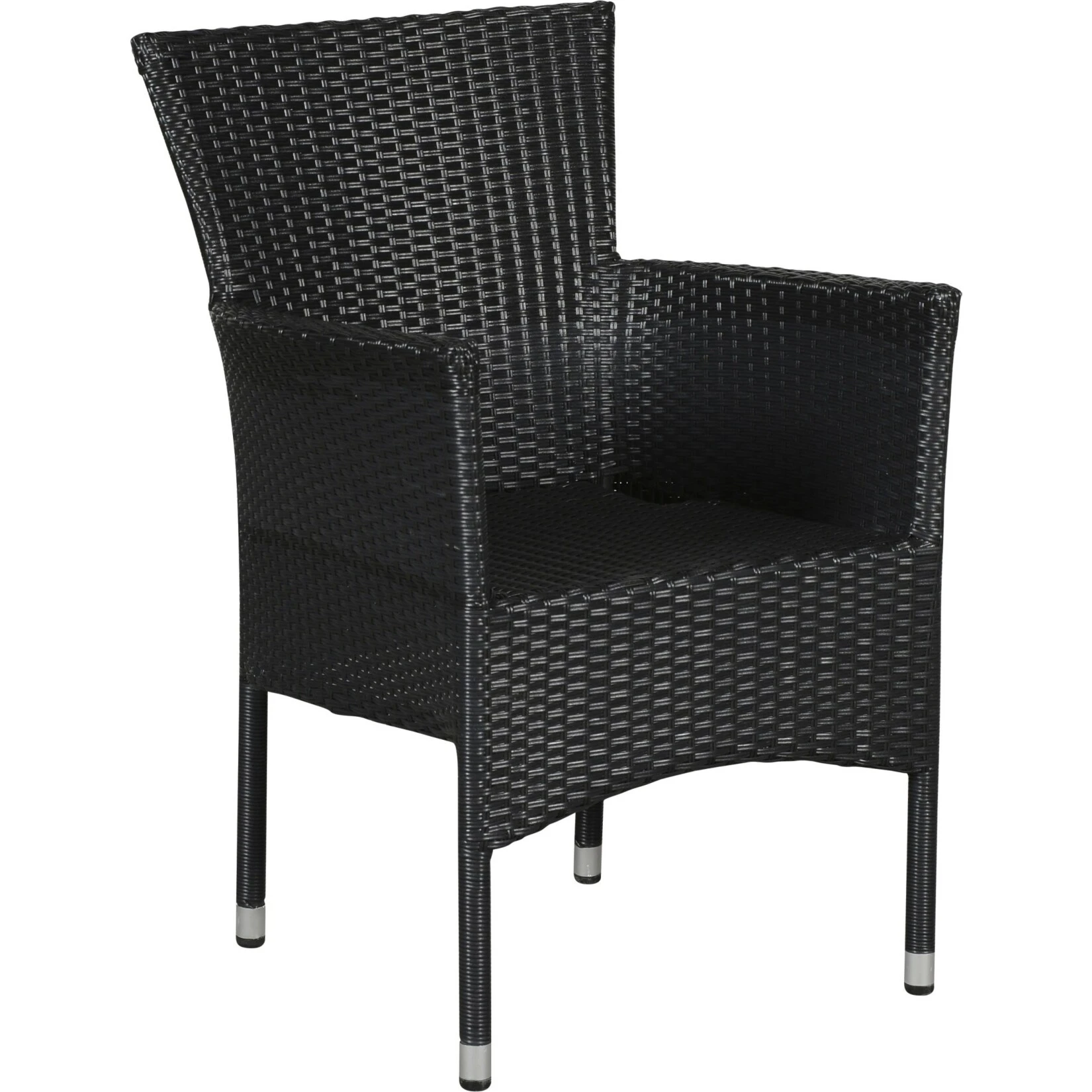 Polyrattan Gartenstuhl Tenna Stapelbar Schwarz Hochlehner Stuhl Garten Balkon 3 Polyrattan Gartenstuhl Tenna Stapelbar Schwarz Hochlehner Stuhl Garten Balkon