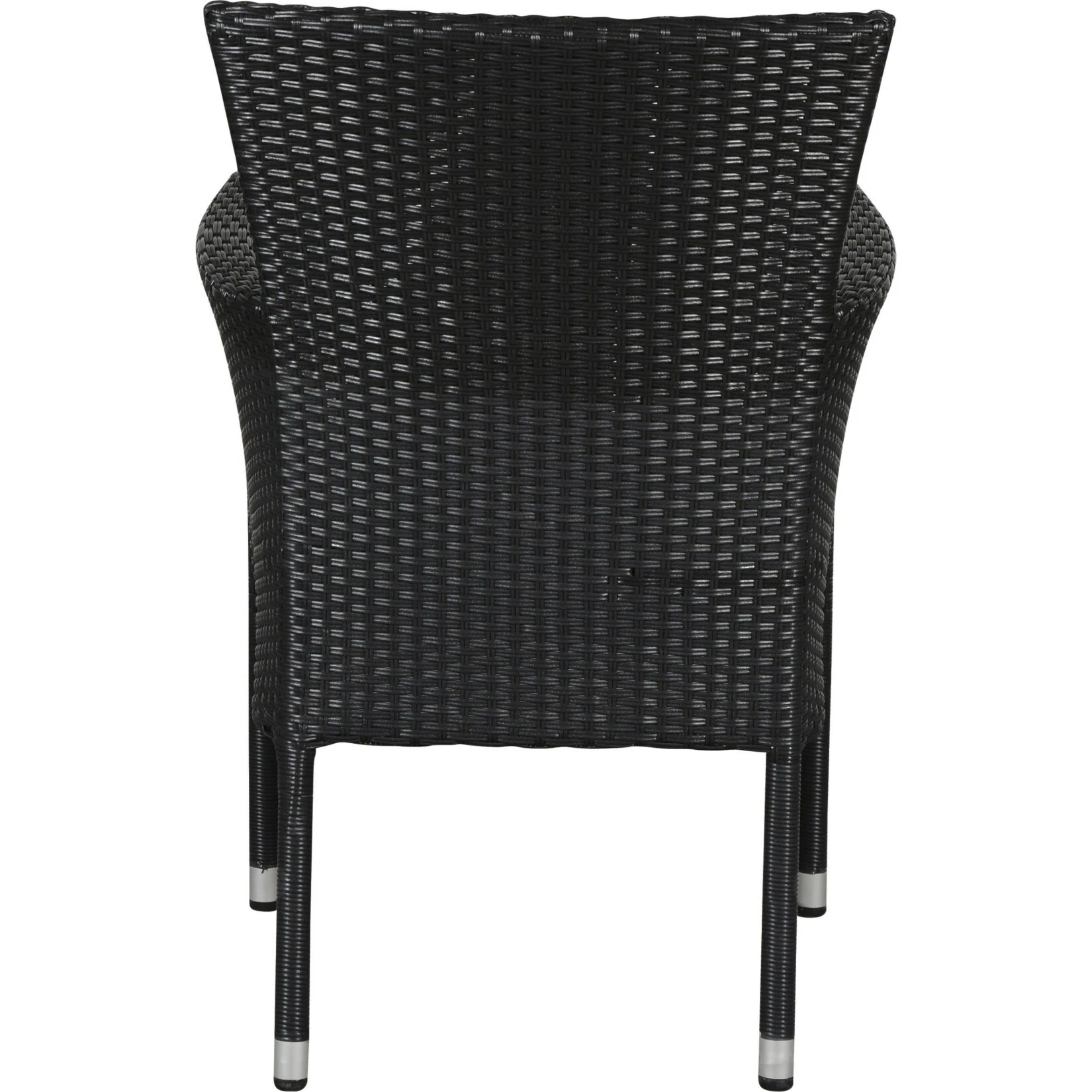 Polyrattan Gartenstuhl Tenna Stapelbar Schwarz Hochlehner Stuhl Garten Balkon 8 Polyrattan Gartenstuhl Tenna Stapelbar Schwarz Hochlehner Stuhl Garten Balkon – Bild 6