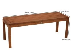 DEGAMO Hockerbank SOLO 2-sitzer, Eukalyptus Geölt, 7 DEGAMO Hockerbank SOLO 2-sitzer, Eukalyptus Geölt, -OUTSUNNY Shop 8600319700 45242697 prod 003