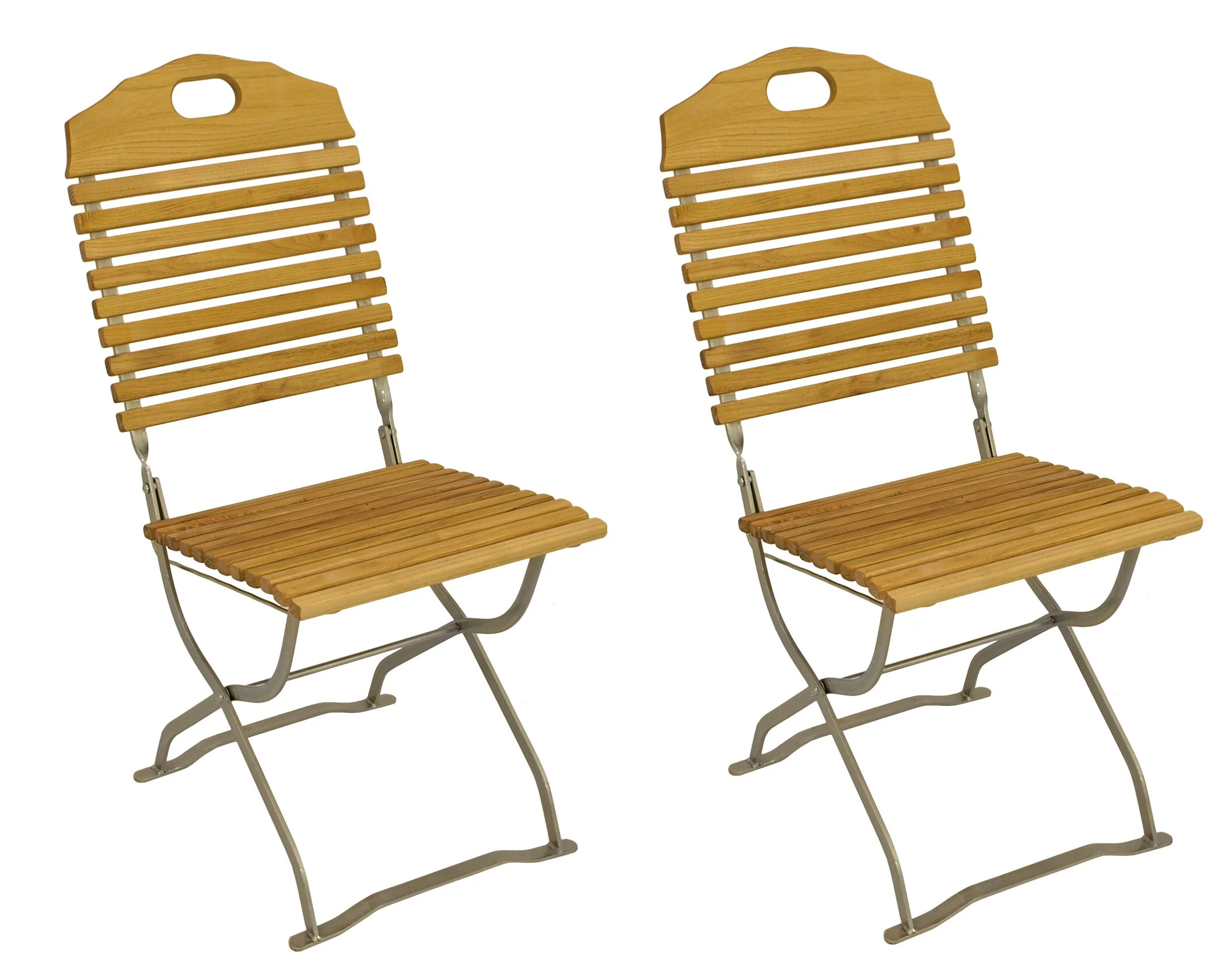 DEGAMO Kurgarten - Garnitur BAD TÖLZ 5-teilig (4x Stuhl, 1x Tisch 70x110cm), Flachstahl Verzinkt + Robinie, Klappbar 5 DEGAMO Kurgarten - Garnitur BAD TÖLZ 5-teilig (4x Stuhl, 1x Tisch 70x110cm), Flachstahl Verzinkt + Robinie, Klappbar – Bild 3