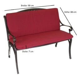 DEGAMO Auflage TACOMA Für Bank 2-sitzer, Rot 7 DEGAMO Auflage TACOMA Für Bank 2-sitzer, Rot -OUTSUNNY Shop 8600319700 50621650 prod 003