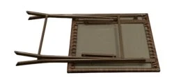 DEGAMO Bistroset ROSSANO 3-teilig Klappbar, Metall + Polyrattan Braun Bicolor 12 DEGAMO Bistroset ROSSANO 3-teilig Klappbar, Metall + Polyrattan Braun Bicolor -OUTSUNNY Shop 8600319700 69042684 prod 005