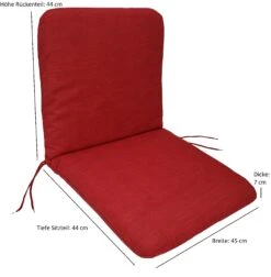 DEGAMO Auflage TACOMA Für Sessel, Rot 7 DEGAMO Auflage TACOMA Für Sessel, Rot -OUTSUNNY Shop 8600319700 71173817 prod 003