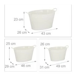 Relaxdays Metallwanne Vintage Optik 3er Set 11 Relaxdays Metallwanne Vintage Optik 3er Set -OUTSUNNY Shop 8600323900 10027003550 prod 004